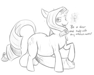 animal_genitalia animal_penis balls cutie_mark dialogue equine_genitalia equine_penis erection feral genitals gynomorph hair horn intersex long_hair magic nude penis solo standing tape_measure text vein twentypercentcooler friendship_is_magic hasbro my_little_pony mythology rarity_(mlp) equid equine mammal mythological_creature mythological_equine unicorn 2013 english_text monochrome source_request