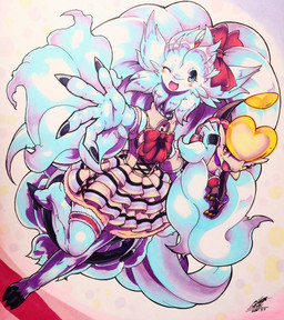 ambiguous_gender anthro blue_eyes blush blush_lines bow_ribbon claws clothing dress duo eyelashes female fur grey_body hair holding_another one_eye_closed open_mouth orange_eyes simple_background size_difference tail tongue white_body white_fur white_hair 025aki nintendo pokemon generation_5_pokemon generation_7_pokemon jangmo-o legendary_pokemon pokemon_(species) reshiram scalie 2025 absurd_res dated hi_res signature