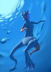 ambiguous_gender anthro aquatic_dragon dragon eqlipse_(artist) female hi_res marine mythological_creature mythological_scalie mythology nude scalie solo tail transformation underwater water