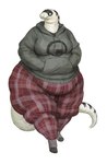 anthro biped bottomwear clothing drawstring fat_rolls female footwear grey_clothing grey_hoodie grey_topwear hand_in_pocket high_waisted_bottomwear hoodie obese obese_anthro obese_female overweight overweight_anthro overweight_female pants pattern_bottomwear pattern_clothing plaid plaid_bottomwear plaid_clothing pockets shirt_logo simple_background socks solo sweatpants topwear walking white_background wide_hips cettus black_mesa half-life valve maeve_gibson california_kingsnake colubrid kingsnake lampropeltini reptile scalie snake 2021 digital_media_(artwork) full-length_portrait hi_res portrait