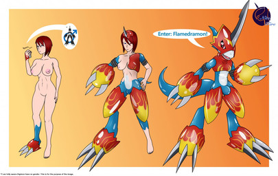 anthro armor base_one_layout basic_sequence breasts bulge claws featureless_crotch female ftm_transformation gender_transformation horn human_to_anthro latex linear_sequence male null null_bulge one_row_layout simple_background small_breasts solo species_transformation three_frame_image three_frame_sequence transformation transformation_sequence nitefire bandai_namco digimon fan_character digimon_(species) flamedramon human mammal multiple_images sequence