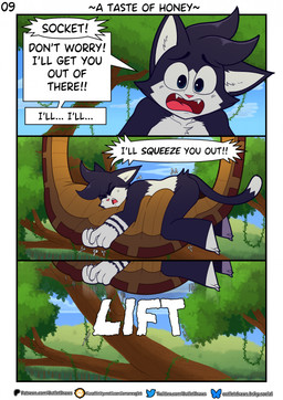 alternate_species ambiguous_gender anthro black_body black_fur black_hair body_outline brown_body brown_scales dialogue duo feral feral_pred fur hair male motion_lines multicolored_body multicolored_fur nude_anthro nude_male outside plant scales speech_bubble tail text tree two_tone_body two_tone_fur vore white_body white_fur outletdraws the_jungle_book kaa_(jungle_book) outlet_(outletdraws) domestic_cat felid feline felis mammal python reptile scalie snake 2026 comic english_text hi_res male_(lore)