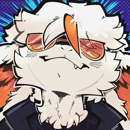 ambiguous_gender anthro clothing eyewear fangs glasses highlights_(coloring) jacket long_ears looking_down shirt solo teeth topwear dizzymilky lagomorph leporid mammal rabbit 1:1 hi_res icon