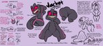 anthro black_body clothing_transformation female plushie pokemorph short_stack sleeping_bag solo text young zipper zipper_mouth norithics nintendo pokemon jacket_(norithics) banette generation_3_pokemon pokemon_(species) english_text hi_res letterbox