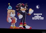 anthro duo female male text young young_anthro young_female travis_the_dragon sega shadow_loves_latinas sonic_the_hedgehog_(series) cream_the_rabbit shadow_the_hedgehog eulipotyphlan hedgehog lagomorph leporid mammal rabbit english_text hi_res