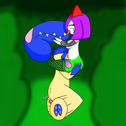 bite_mark clothing cunnilingus female female/female fishnet_clothing french_kissing kissing oral sex vaginal cindy_(trunko) nintendo pokemon kishi_the_kirlia_(cindy) maritza_(theshywarrior) generation_3_pokemon kirlia mawile pokemon_(species) 1:1 digital_media_(artwork) hi_res