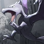 2_horns 3_fingers 3_toes ambiguous_feral ambiguous_gender biped bipedal_feral feet feral fingers flying green_eyes grey_body horn light membrane_(anatomy) membranous_wings open_mouth outside pink_tongue plant pupils purple_body purple_horn purple_membrane purple_tail purple_wings sharp_teeth short_horn side_view small_horn snout snow solo spread_wings tail tailbutt teeth toes tongue tree winged_arms wings winter spicyichizo nintendo pokemon aerodactyl fossil_pokemon generation_1_pokemon pokemon_(species) prehistoric_species reptile scalie 2025 absurd_res hi_res lighting shaded