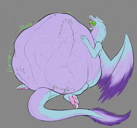 belly big_belly blorp bodily_noises different_sound_effects extended_sound_effect feet feet_first feral feral_pred feral_prey forced fully_inside fur group hindpaw horn male male_pred muffled neck_bulge onomatopoeia oral_vore paws rumbling_stomach same_size_vore sitting slosh sloshing_belly sound_effect_variant sound_effects tail text tongue unwilling_prey vore vowelless vowelless_vocalization wings nortllos mythology mua_(talvi_is_here) rye_(ryv3r) dragon furred_dragon furred_scalie mythological_creature mythological_scalie scalie