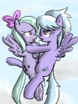 3:4 bodily_fluids cloud_chaser_(mlp) cutie_mark duo equid equine feathered_wings feathers female female/female feral feral_on_feral flitter_(mlp) friendship_is_magic genital_fluids hair hasbro hi_res incest_(lore) mammal my_little_pony mythological_creature mythological_equine mythology obscured_genitals obscured_sex obscured_tribadism obscured_vaginal pegasus purple_body purple_feathers sex sibling_(lore) sirachanotsauce tail tribadism twincest_(lore) twins_(lore) vaginal vaginal_fluids wings