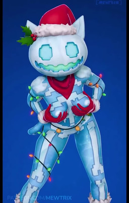 anthro butt dancing female female_anthro holidays looking_at_viewer looking_back looking_back_at_viewer nude presenting presenting_hindquarters solo mewtrix christmas spice_(fortnite) felid feline humanoid mammal 3d_(artwork) 3d_animation animated colored digital_media_(artwork) hi_res short_playtime webm