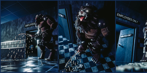 abs anthro big_penis bodily_fluids border bottomless bottomless_anthro bottomless_male claws clothed clothing cum cum_drip cum_on_penis cumshot depth_of_field door dripping ejaculation fangs fur genital_fluids genitals hand_on_penis holding_penis horn humanoid_genitalia humanoid_penis joints looking_at_viewer machine male office on_model pecs penis precum precum_on_penis public puddle reflection restaurant scientific_instrument solo standing teeth text transparent_border wall_(structure) window wire maulclaw five_nights_at_freddy's guild_wars scottgames animatronic charr felid feline humanoid hybrid mammal robot 3d_(artwork) absurd_res alpha_channel blender_(artwork) blender_cycles_(artwork) digital_media_(artwork) english_text hi_res multiple_images portrait watermark widescreen