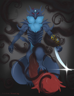 absolite anthro autofootjob balls big_balls big_penis blood bodily_fluids feet foot_fetish foot_play genitals gold_(metal) gore huge_balls huge_penis hyper hyper_balls hyper_genitalia hyper_penis jewelry magic male masturbation mega_stone penile penis sex solo conditional_dnp fricken_stoat nintendo pokemon absol generation_3_pokemon hybrid monster pokemon_(species) absurd_res hi_res
