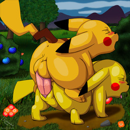 2014 3_toes all_fours anus balls barefoot bastendorf berry big_butt blush bush butt cloud dirt erection eyes_closed female feral feral_on_feral flower food fruit fur grass hi_res male mountain mouse nintendo nude on_top open_mouth outside penetration penis pikachu pokémon pussy rock rodent sex shadow shiny sky straight tongue tongue_out tree vaginal vaginal_penetration video_games wet wood
Rating: Explicit
Score: 7
User: toh
Date: February 09, 2014