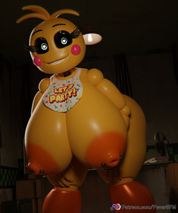 5_fingers anthro areola beakless bib big_areola big_breasts big_nipples black_sclera breasts eyebrows eyelashes female fingers heart_eyes heart_symbol huge_areola huge_breasts huge_nipples hyper hyper_breasts looking_at_viewer machine nipple_piercing nipple_ring nipples non-mammal_nipples orange_areola orange_body orange_nipples piercing ring_piercing smile solo text yellow_body feversfm jams3d_(modeler) mipsmiyu_(modeler) five_nights_at_freddy's five_nights_at_freddy's_2 scottgames lovetaste_chica runaboo_chica toy_chica_(fnaf) animatronic avian bird chicken galliform phasianid robot 2023 3d_(artwork) 5:6 digital_media_(artwork) hi_res url