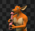 3_fingers animal_dildo animal_sex_toy anthro balls blunted_horn deep_throat dildo dildo_fellatio dildo_in_mouth equine_dildo fellatio fingers genitals hooved_fingers hooves horn male male_penetrated neck_bulge nipples nude oral oral_penetration penetration penile sex sex_toy sex_toy_in_mouth sex_toy_insertion solo tail tail_motion tailwag tongue tongue_out beastmilk deer equid equine mammal 3d_(artwork) 3d_animation animated digital_media_(artwork) no_sound short_playtime webm