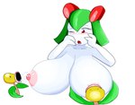 areola bellsprout big_breasts blush bodily_fluids breast_play breast_suck breasts cactuscacti female generation_1_pokemon generation_3_pokemon group hand_on_head huge_breasts humanoid kirlia lactating milk nintendo nipple_fetish nipple_play nipple_suck nipples open_mouth pink_areola pink_nipples pokemon pokemon_(species) simple_background solo_focus sucking titty_suck trio