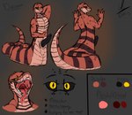 animal_genitalia anthro apode erection genital_slit genitals legless male muscular open_mouth serpentine sharp_teeth solo teeth erusiek draconcopode naga reptile scalie snake model_sheet