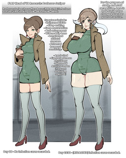 age_progression before_and_after big_breasts bodysuit breast_expansion breasts brown_clothing brown_hair brown_jacket brown_topwear clipboard clothed clothed_female clothed_human clothed_humanoid clothing curvy_figure expansion female footwear green_bodysuit green_clothing green_eyes green_skinsuit hair high_heels hourglass_figure humanoid_pointy_ears jacket legwear lip_expansion lips looking_at_viewer mature_female mature_humanoid multicolored_hair nipple_outline not_furry pointy_ears pokemon_professor red_clothing red_footwear red_high_heels shoes skindentation skinsuit solo species_transformation text thick_lips thigh_expansion thigh_highs tight_clothing topwear transformation two_tone_hair white_clothing white_hair white_legwear white_thigh_highs wide_hips thevarking nintendo pokemon professor_aurea_juniper cinccino generation_5_pokemon human humanoid mammal pokemon_(species) pokemon_humanoid 2026 english_text hi_res story story_in_description