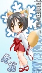 asian_clothing bottomwear chibi clothed clothing east_asian_clothing female footwear hakama japanese_clothing legwear miko_outfit red_bottomwear red_clothing red_hakama shrine_maiden socks solo tabi_socks tail zori nakajima_konta animal_humanoid canid canid_humanoid canine canine_humanoid fox fox_humanoid humanoid mammal mammal_humanoid digital_media_(artwork) full-length_portrait portrait