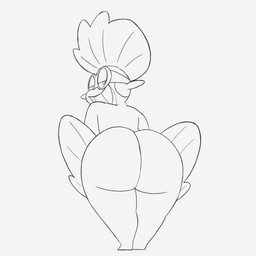 anthro bedroom_eyes big_butt butt butt_focus eyewear goggles grin inviting looking_at_viewer looking_back looking_back_at_viewer male narrowed_eyes nude presenting presenting_hindquarters seductive slightly_chubby slightly_chubby_male smile solo teasing teasing_viewer teasing_with_butt wide_hips potoobrigham nintendo pokemon finn_(thenimbusdimbus) generation_3_pokemon marshtomp pokemon_(species) 1:1 2025 animated black_and_white digital_media_(artwork) hi_res monochrome