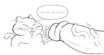 anthro dialogue erection eyes_closed genitals male male/male moobs nipples overweight overweight_male penis simple_background solo_focus text white_background troopboob dragon_ball korin_(dragon_ball) domestic_cat felid feline felis mammal 2024 english_text monochrome