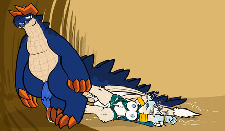 anthro areola armlet blush bodily_fluids cum cum_drip cum_in_vagina cum_inside dripping duo female forced genital_fluids genitals kidnapping male male/female overweight overweight_male penis rape scales sex spiral spiral_eyes trout_(artist) mythology trout_(character) vellichor_(gaia_mission) crocodilian dragon mythological_creature mythological_scalie reptile scalie hi_res