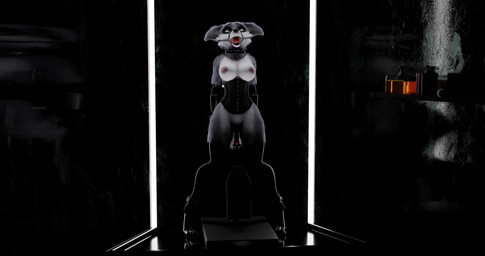 ahegao anthro arms_tied ball_gag bdsm bound breasts clothing collar corset cuff_(restraint) dildo female fucked_silly fucking_machine gag gagged gloves handwear latex latex_clothing latex_gloves latex_handwear latex_legwear latex_stockings legwear lingerie looking_pleasured machine neck_restraint nipples restrained restrained_arms restraints sex_toy solo standing stockings topwear pyro_the_dragon ruaidri_(modeler) canid canine canis fox mammal wolf 256:135 3d_(artwork) 3d_animation 4k absurd_res animated blender_(artwork) blender_cycles_(artwork) digital_media_(artwork) hi_res high_framerate loop no_sound short_playtime webm