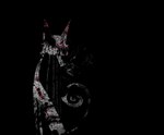 ambiguous_gender black_background black_body black_fur feral fur grey_body grey_fur grey_tail horror_(theme) simple_background solo tail domestic_cat felid feline felis mammal 2013 digital_drawing_(artwork) digital_media_(artwork)
