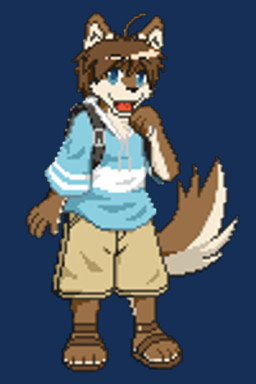 4_fingers anthro backpack biped black_nose blue_eyes bottomwear brown_body brown_fur brown_hair clothed clothing fingers footwear fully_clothed fur hair happy hoodie kemono male open_mouth open_smile randoseru sandals shoes short_hair shorts simple_background smile solo standing sweater topwear transparent_background white_body white_fur unknown_artist morenatsu shun_kodori canid canine canis mammal wolf 2:3 alpha_channel digital_media_(artwork) low_res pixel_(artwork) thumbnail