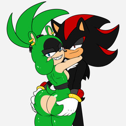 anthro big_butt blue_eyes breasts butt butt_grab couples duo female hand_on_butt looking_at_viewer male male/female nude red_eyes sharp_teeth simple_background smile smirk teeth white_background soulyagami64 idw_publishing sega sonic_the_hedgehog_(comics) sonic_the_hedgehog_(idw) sonic_the_hedgehog_(series) shadow_the_hedgehog surge_the_tenrec afrosoricid eulipotyphlan hedgehog mammal tenrec 1:1 hi_res