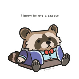 anthro blue_clothing blue_shirt blue_topwear bow_tie brown_body brown_fur cheek_tuft clothing facial_tuft fur inner_ear_fluff male markings paws shirt simple_background sitting sitting_on_ground solo striped_markings striped_tail stripes tail tail_markings text topwear tuft white_background pawlove-arts grimshire theo_clawford_(grimshire) mammal procyonid raccoon 1:1 meme