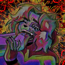 abstract_background ankh anthro black_nails bodily_fluids clothing colored_nails disembodied_hand dripping ear_piercing ear_ring female finger_in_mouth fluffy fluffy_hair gaping_mouth hair hand_in_mouth handwear mawplay mouth_play nails open_mouth piercing ring_piercing saliva saliva_drip saliva_on_chin solo text valkyriedyne katsuya_wasaki felid feline mammal 1:1 absurd_res english_text hi_res