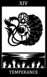 2016 3_tails 5_fingers ambiguous_gender arthropod black_and_white black_border bloodborne border card crescent_moon digital_drawing_(artwork) digital_media_(artwork) english_text feral fingers fromsoftware fur great_ones_(bloodborne) hi_res lake major_arcana monochrome monster moon multi_eye multi_leg multi_limb multi_tail number rom_the_vacuous_spider_(bloodborne) roman_numeral sharp_teeth silhouette simple_background solo sony_corporation sony_interactive_entertainment sunnyclockwork tail tail_tuft tarot tarot_card teeth temperance_(tarot) text tuft water white_background white_text