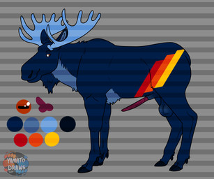 animal_genitalia animal_penis antlers balls cervine_genitalia cervine_penis erection feral genitals horn male penis saggy_balls solo yamatopawa deer mammal moose new_world_deer 6:5 absurd_res hi_res model_sheet