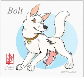 animal_genitalia animal_penis border canine_genitalia canine_penis collar erection feral genitals knot male penis quadruped solo text white_border fennec_(artist) bolt_(film) disney bolt_(bolt) canid canine canis domestic_dog german_shepherd herding_dog mammal pastoral_dog english_text