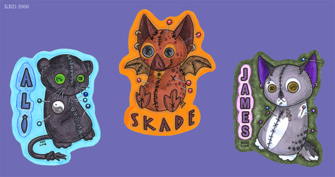 ambiguous_gender group plushie tail voodoo voodoo_doll wings caishide bat canid canine felid leaf-nosed_bat mammal microbat yangochiropteran 2006