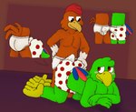 anthro avian barefoot beak bird boxers_(clothing) boxers_only briefs briefs_only butt chicken clothed clothing cutaway disney duo feet frottage galliform gallus_(genus) gramy grinding jose_carioca male male/male panchito_pistoles parrot penile phasianid polka_dot_boxers polka_dot_underwear sex tented_briefs tenting tighty_whities topless underwear underwear_only underwear_sex white_boxers white_briefs white_clothing white_underwear