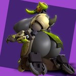 big_breasts big_butt bottomwear breasts butt cleavage clothed clothing female horn huge_breasts huge_butt loincloth looking_at_viewer machine solo koofey blizzard_entertainment overwatch orisa_(overwatch) humanoid omnic robot 3d_(artwork) blender_(artwork) digital_media_(artwork) hi_res