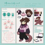 anthro female simulalive slightly_chubby solo text bonestheskelebunny01 bon_furrnex domestic_cat felid feline felis mammal munchkin_cat 1:1 absurd_res english_text hi_res model_sheet