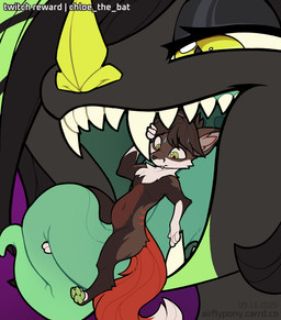 anthro duo female female_pred lying_on_tongue male male_prey safe_vore tongue tongue_out vore airfly-pony chloe_(airfly-pony) bat canid canine leaf-nosed_bat mammal microbat yangochiropteran 2025 digital_media_(artwork) hi_res