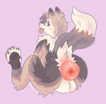 abstract_background anthro anus balls big_anus big_balls blep brown_body brown_ears brown_eyes brown_fur brown_tail cheek_tuft countershade_fur countershading facial_tuft feet fur genitals hair hindpaw huge_anus hyper hyper_anus looking_back male paws pink_nose puffy_anus raised_tail rear_view sitting smile solo tail tan_body tan_countershading tan_fur tan_tail tongue tongue_out tuft puppybrained eden_(pklucario) canid canine fox mammal 2022 absurd_res artist_name digital_media_(artwork) full-length_portrait hi_res portrait