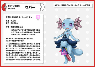 abdominal_bulge anthro beads blue_body blue_skin bodily_fluids border censor_bar clitoris dildo female flat_chested genital_fluids genitals multiple_penetration nipple_piercing nipple_ring nipples penetration penis piercing pokedex pokedex_entry pokedex_number purple_eyes red_border ring_piercing sex_toy sex_toy_in_vagina sex_toy_insertion sextuple_penetration simple_background text vaginal vaginal_fluids vaginal_penetration vulva white_background young young_anthro young_female nikunigushii nintendo pokemon generation_2_pokemon pokemon_(species) wooper absurd_res censored hi_res japanese_text translation_request adult_(lore)