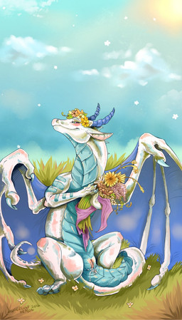 anus bat_wings blue_body blue_claws blue_horn blue_scales blush bodily_fluids claws cloth cloud day digitigrade female feral flower genital_fluids genitals grass green_eyes half-closed_eyes horn membrane_(anatomy) membranous_wings narrowed_eyes nude plant quadruped scales sky smile solo spread_legs spreading sun tail text thick_tail toe_claws vaginal_fluids ventral_scales vulva white_body white_scales wings wanderlustdragon european_mythology mythology byzil dragon mythological_creature mythological_scalie scalie western_dragon 2016 english_text hi_res signature