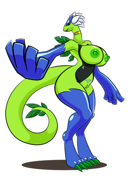 anthro areola big_breasts big_butt big_hands black_sclera breasts butt choker clothed clothing digimon_crest digitigrade female fusion genitals green_areola green_breasts green_nipples jewelry long_neck necklace nipples open_clothing open_mouth partially_clothed plant pokemon_fusion pokemorph sharp_teeth smile solo symbol tail teeth thick_tail thick_thighs vulva womb_tattoo anonymous_artist bandai_namco digimon digimon_fusion nintendo pokemon zephia digimon_(species) elemental_creature flora_fauna generation_2_pokemon legendary_pokemon lugia pokemon_(species) sunflowmon absurd_res hi_res tagme