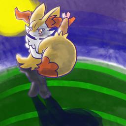 :3 ambiguous_anthro ambiguous_gender anthro biped blush blush_stickers closed_frown detailed_background digitigrade dipstick_tail food frown hands_behind_back holding_tail looking_at_viewer looking_back looking_back_at_viewer markings moon mouth_closed night object_in_tail on_one_leg outside rear_view shrimp_(food) snout solo standing tail tail_markings three-quarter_view annyui0611 nintendo pokemon braixen canid generation_6_pokemon mammal pokemon_(species) 1:1 2024 digital_media_(artwork) digital_painting_(artwork) full-length_portrait hi_res japanese_description painting_(artwork) portrait translated_description