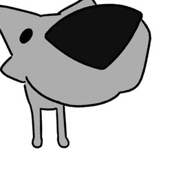 black_eyes black_nose cheek_tuft facial_tuft feral fur grey_body grey_fur male music simple_background sniffing solo toony tuft white_background graywalf sound_warning graywalf_(character) canid canine canis mammal wolf 1:1 2026 animated flat_colors low_res meme reaction_image short_playtime sound video