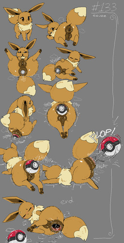 anal anal_masturbation anal_penetration anal_storage animal_genitalia animal_vulva anus big_anus blush bodily_fluids brown_body brown_fur canine_genitalia canine_vulva cavity_storage female female_penetrated feral feral_penetrated fur gaping gaping_anus genital_fluids genitals huge_penetration masturbation object_in_ass open_mouth penetration pokeball pokeball_insertion pushing_out solo tail toy_in_ass vulva scrambledeve nintendo pokemon eevee generation_1_pokemon mammal pokemon_(species) absurd_res aliasing binary_drawing digital_drawing_(artwork) digital_media_(artwork) hi_res