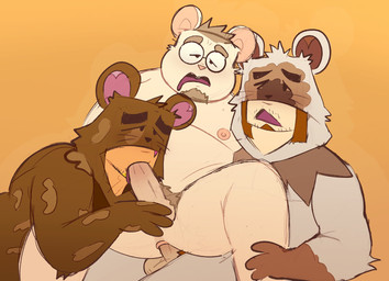 anal anal_penetration anthro anthro_penetrated anthro_penetrating anthro_penetrating_human balls beard bodily_fluids brown_hair butt clothed clothed/nude clothed_human clothed_male clothing drooling erection eyewear eyewear_only facial_hair fellatio fucked_silly fur genitals glasses glasses_only group group_sex hair human_on_anthro human_penetrated human_penetrating human_penetrating_anthro interspecies kigurumi looking_pleasured lucky_pierre male male/male male_penetrated male_penetrating male_penetrating_male moobs narrowed_eyes nipples nude nude_anthro nude_male one_eye_closed onesie oral oral_penetration overweight overweight_anthro overweight_male penetration penile penile_penetration penis penis_in_ass penis_in_mouth pink_nose pubes round_glasses saliva sex simple_background spread_butt spread_legs spreading sucked_and_plowed sucked_silly threesome tongue tongue_out tongue_out_fellatio trio wearing_glasses white_body white_fur anukkyt xxl_woofia code_k human mammal mouse murid murine rodent 2025 hi_res