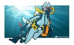 anthro breasts diving_mask female mask scuba scuba_diver scuba_suit solo text underwater water wetsuit darbaras elise_heider belgian_shepherd canid canine canis domestic_dog herding_dog mammal marine pastoral_dog sheepdog wolf hi_res url