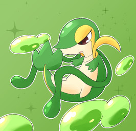 3_fingers action_pose ambiguous_gender bald biped brown_eyes eyelashes featureless_feet feet feral fingers glistening glistening_eyes glistening_head green_background green_body green_tail half-closed_eyes leaf leaf_tail markings multicolored_body narrowed_eyes open_mouth outline pink_mouth pose pupils simple_background snout solo sparkles tail tan_body tentacles vine_tentacles white_outline white_sclera yellow_body yellow_markings demolife3 nintendo pokemon generation_5_pokemon pokemon_(species) snivy 2020 aliasing binary_drawing digital_drawing_(artwork) digital_media_(artwork) full-length_portrait portrait shaded soft_shading
